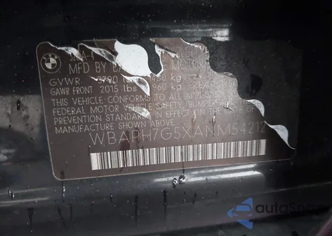 2010 BMW 328I z USA, uszkodzony, nr VIN WBAPH7G5XANM54212